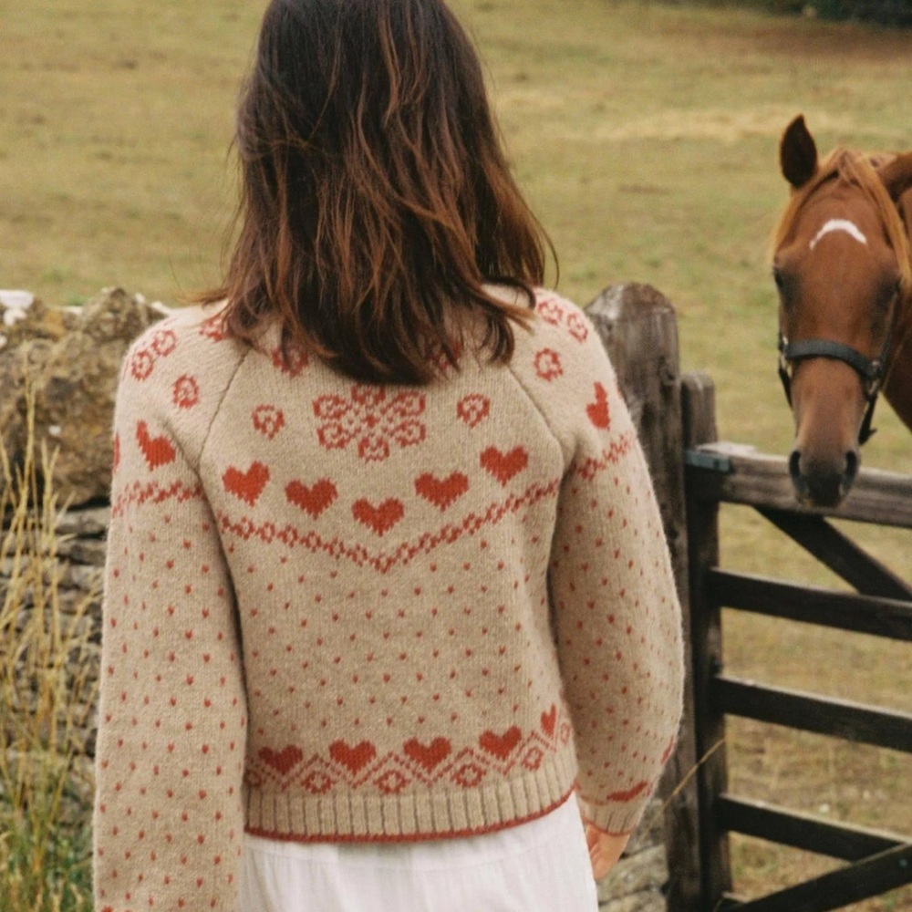 Christy Dawn Francesca Sweater in Crimson Heart - Picture 2 of 9